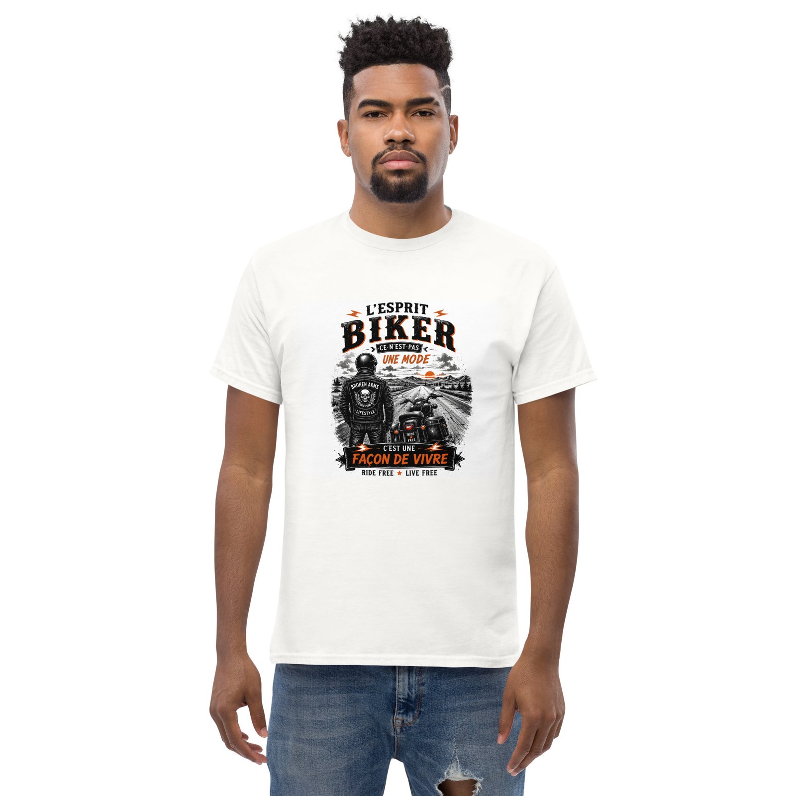 T-Shirt L’Esprit Biker – Une façon de vivre – Image 2