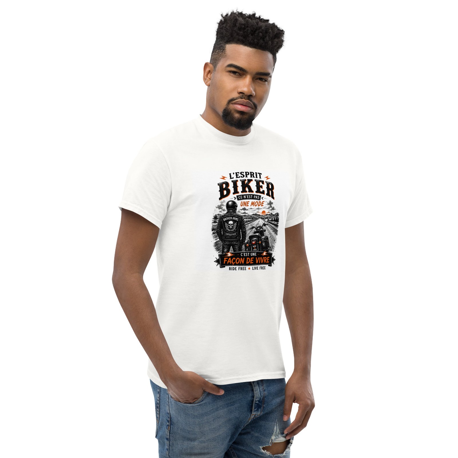 T-Shirt L’Esprit Biker – Une façon de vivre – Image 3